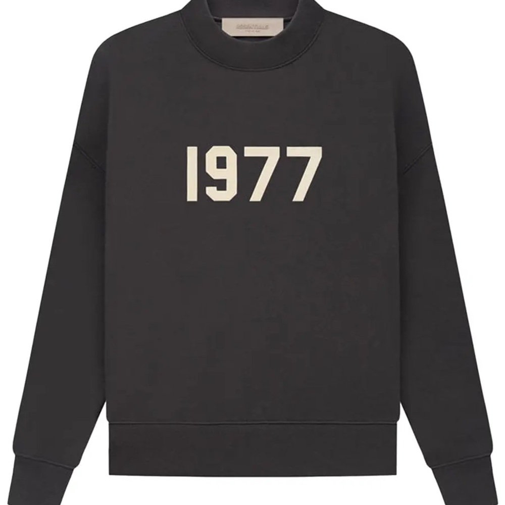 Fear of God Black Long Sleeve Tee with 1977 Design